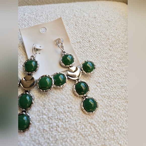 NWT! Free People, Time ls On My Side Dangles, Silver/Jade,$38! - Picture 6 of 6